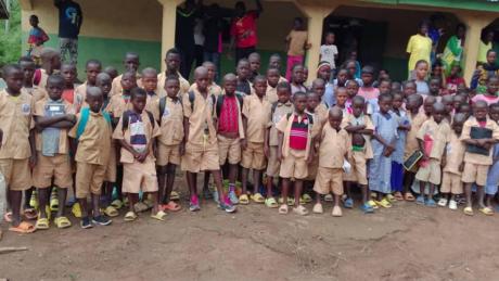 Students of the Millimou Village Pedagogical School.