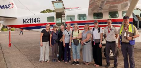 Mission Patners for Christ at Conakry Airport ready for Faranah