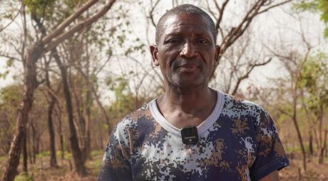 Tamba Kamano, president of the Gbanbadou district, in the sub-prefecture of Kissidougou.