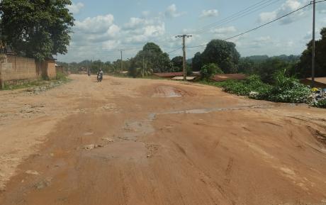 Bad road between kissidougou and Macenta, Guinea 