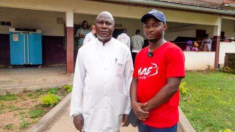 Dr Daniel Galada Béavogui, Joel Conté Communications Officer MAF Guinea.